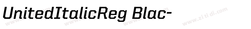 UnitedItalicReg Blac字体转换